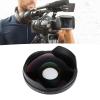 Fisheye Lens Wide Angle, 72MM 0.3X HD Fisheye Lens with Hood Replacement for Camcorders, Multi Layer Optical Glass, for Capturing Large Scenes Or Buildings view 3