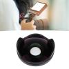 Fisheye Lens Wide Angle, 72MM 0.3X HD Fisheye Lens with Hood Replacement for Camcorders, Multi Layer Optical Glass, for Capturing Large Scenes Or Buildings view 4