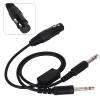 Aviation Headphone Cable, GA Twin Plug to XLR Headset Adapter Headphone Cable Compatible with Most Major Brand Pilot Headsets view 1