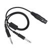 Aviation Headphone Cable, GA Twin Plug to XLR Headset Adapter Headphone Cable Compatible with Most Major Brand Pilot Headsets view 2