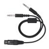 Aviation Headphone Cable, GA Twin Plug to XLR Headset Adapter Headphone Cable Compatible with Most Major Brand Pilot Headsets view 4
