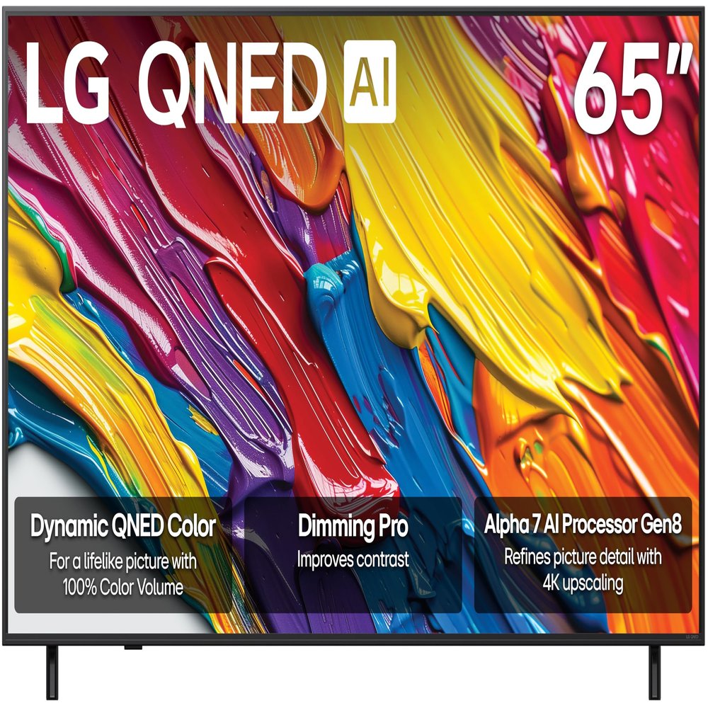 LG 65-Inch Class QNED QNED82A Series Smart TV w/AI Sound, HDR10, 4K Super Upscaling, Filmmaker Mode, Wow Orchestra, Alexa Built-in (65QNED82AUA, 2025)