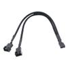 BOXUWFO HONGP 4 Pin Y Splitter Cable for Motherboard CPU Fan Extension Adapter Compatible with 3 and 4 Pin Connectors view 1