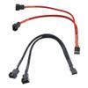 BOXUWFO HONGP 4 Pin Y Splitter Cable for Motherboard CPU Fan Extension Adapter Compatible with 3 and 4 Pin Connectors view 2