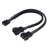 BOXUWFO HONGP 1 to 1 2 3 4 Splitter PWM 4pin 3pin Computer Mainboard CPU Fan Connector Extention Cables 3 4 Pins for Computer Cooling System(2) view 1