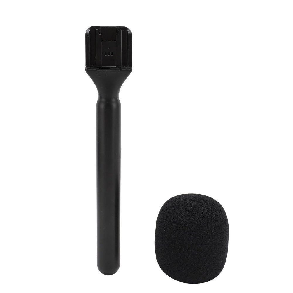 Microphone Interview GO Handheld Adapter, Interview Microphone Handheld Adapter with Foam, Holder for MIC 1 and 2 for Rode Wireless GO II for Hollyland Lark 150