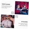 LOORGVEL 20pcs Black Frame Stereoscopic Glasses Movie Glasses Blue Light Blocking for Boys and Girls Adults Compact for Camping Travel Cinema view 2