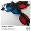 LOORGVEL 20pcs Black Frame Stereoscopic Glasses Movie Glasses Blue Light Blocking for Boys and Girls Adults Compact for Camping Travel Cinema view 3