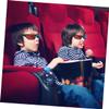 LOORGVEL 20pcs Black Frame Stereoscopic Glasses Movie Glasses Blue Light Blocking for Boys and Girls Adults Compact for Camping Travel Cinema view 4