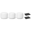 Google Nest WiFi Mesh Router (AC2200) with 2 Points, Google Assistant Built-in, 3-Pack, Snow Whole Home Coverage up to 5400 Sq Ft, Multiple 4K Streams, Handles 200 Devices, W/ 2X Microfiber Cloths view 1