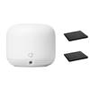 Google Nest WiFi Mesh Router (AC2200) with 2 Points, Google Assistant Built-in, 3-Pack, Snow Whole Home Coverage up to 5400 Sq Ft, Multiple 4K Streams, Handles 200 Devices, W/ 2X Microfiber Cloths view 3