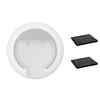 Google Nest WiFi Mesh Router (AC2200) with 2 Points, Google Assistant Built-in, 3-Pack, Snow Whole Home Coverage up to 5400 Sq Ft, Multiple 4K Streams, Handles 200 Devices, W/ 2X Microfiber Cloths view 4