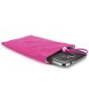 BoxWave Case Compatible with Panasonic Eluga C - Velvet Pouch, Soft Velour Fabric Bag Sleeve with Drawstring - Cosmo Pink view 3