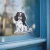 3.5" Tricolor Cavalier King Charles Spaniel Dog Sticker 3 Pack - Black, Brown, & White Cavaliers Puppy Dogs Vinyl Decal Stickers Waterproof Decals (3) view 2