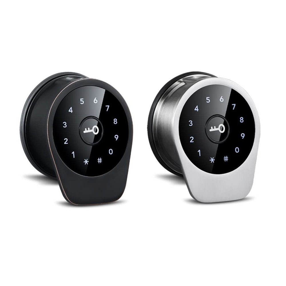 DUYHBAWRS-007 Entry Door Lock Touch Access Code Card Mechanical Key App Remote Control Auto Lock Security for Home and Hotel(OneColor)