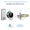DUYHBAWRS-007 Entry Door Lock Touch Access Code Card Mechanical Key App Remote Control Auto Lock Security for Home and Hotel(OneColor) view 2