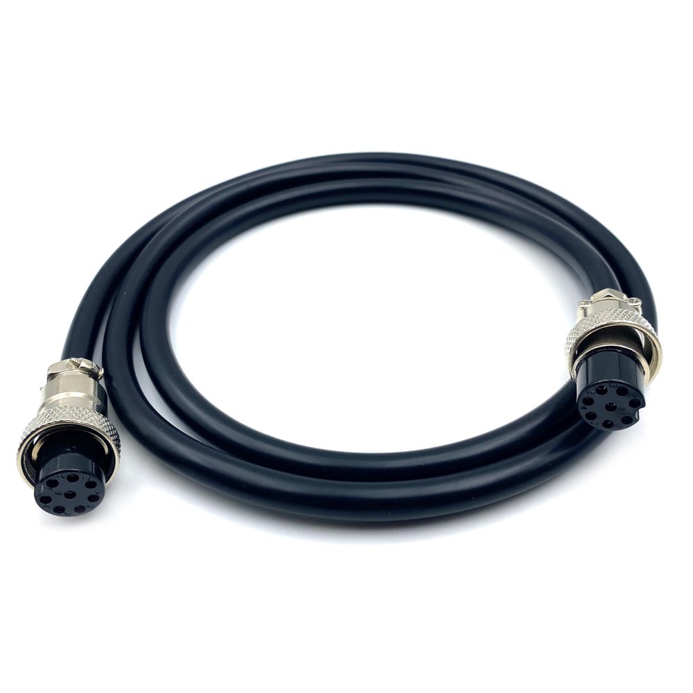 9.84ft GX20 8 Pin Double Female Cable, GX20 8Pins Female to Female Head Aviation Cordset Electrical Connector Panel Mount Circular Metal Adapter Cordset for Ships 5A 200V 20AWG (3meter)
