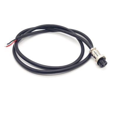 1.64 ft GX20 2 Pin Single Female Cable, GX20 2Pins Single Female Head Aviation Cordset Electrical Connector Panel Mount Circular Metal Adapter Cordset for Ships 10A 250V 15AWG (0.5meter)