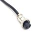 1.64 ft GX20 2 Pin Single Female Cable, GX20 2Pins Single Female Head Aviation Cordset Electrical Connector Panel Mount Circular Metal Adapter Cordset for Ships 10A 250V 15AWG (0.5meter) view 3