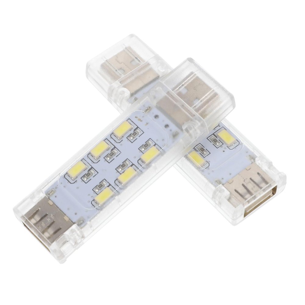 Angoily 2pcs Rechargeable USB Led Laptop Lamp Brightness Computer Light for Night Reading Portable Desk Light for Students and Home Office