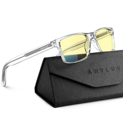 ANYLUV Blue Light Blocking Glasses for Men Anti Blue Light Glasses for Men Women, Eye Strain Relief for Computer Gaming