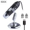 Lab Microscope Accessories 1600X 1000X 500X 3 in 1 Type-C Handheld Portable Digital Microscope(500X) view 2