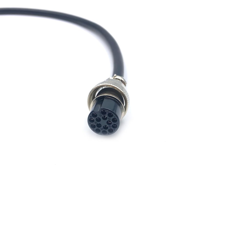 16.4ft GX20 15 Pin Single Female Cable, GX20 15Pins Single Female Head Aviation Cordset Electrical Connector Panel Mount Circular Metal Adapter Cordset for Ships 5A 200V 22AWG (5meter)