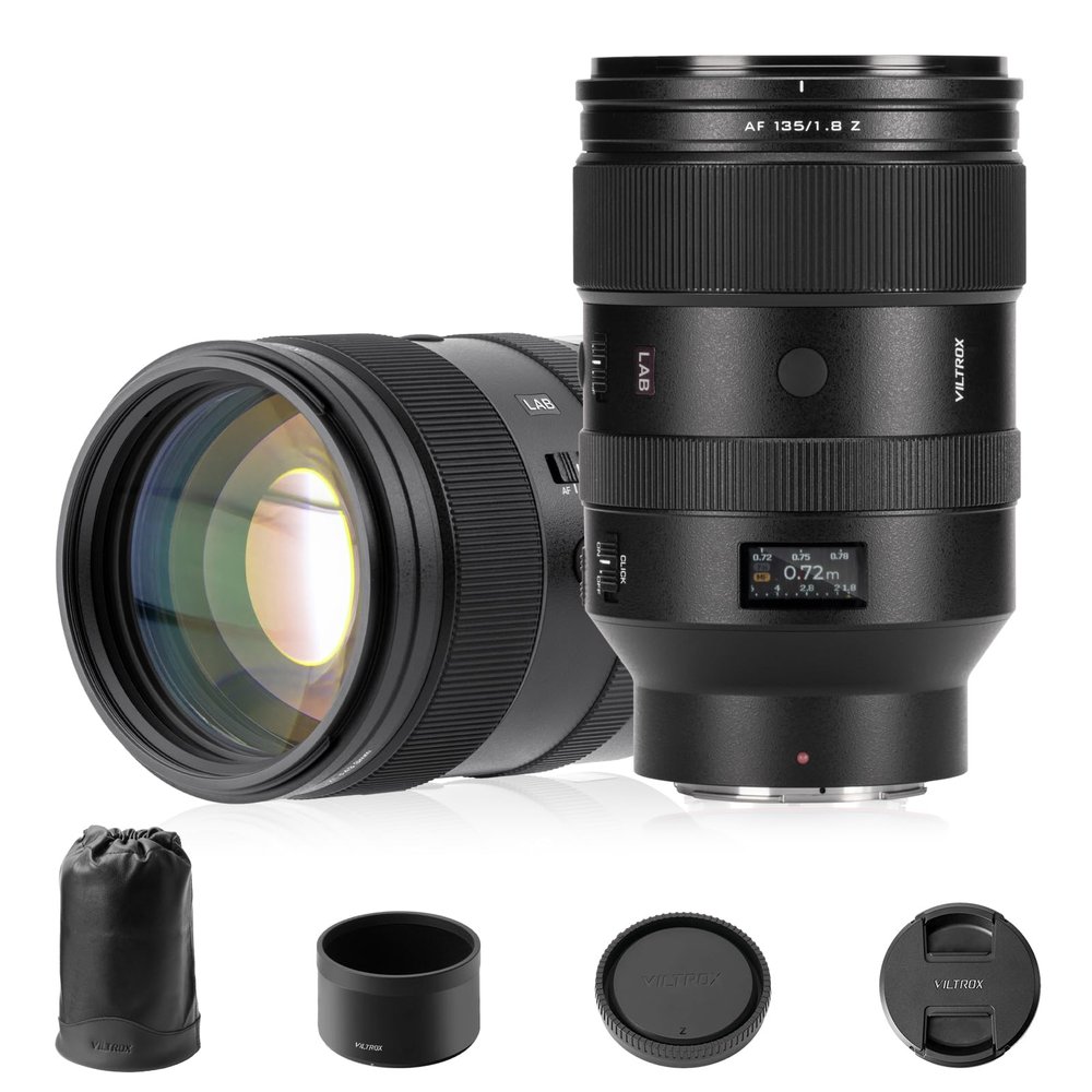 VILTROX 135mm F1.8 LAB Z Lens AF F/1.8 Full Frame Z-Mount Lenses 135 mm Dual Floating Focus HyperVCM Motor Telephoto Prime Shot for Nikon