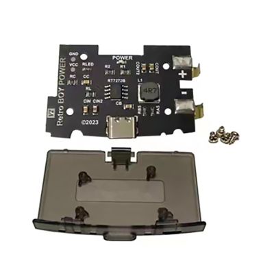 USB Type C External Slot Power Board w/Back Cover for GBA Game Boy Advance ss