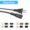 Dmoizka AC in Power Cord Cable Outlet Plug Lead for Sharp GX-BT9 GX-BT9H Portable Bluetooth Boombox Boom Box GXBT9 GXBT9H (an AC Power Cord only!) (4FT Cable) view 4