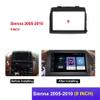 HJLXCSLUJ Car Replacement 9 Inch Car Fascia Compatible with Sienna 2005-2010 Video Panel Player Dashboard 2 Din Frame Dashboard Mount Kit Car Interior view 2