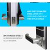 DUYHBAWRS-007 Electronic Fingerprint Door Lock Digital Smart Door Lock Unlock by Fingerprint,Code, Card, and Mechanical Key with 2 Cards view 3