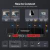 TESmart MST USB-C/HDMI/DP KVM Switch 2 Monitors 2 Computers, USB 3.0 KVM Dual Monitor for Laptop&Desktop, 4K@60Hz, 60W PD, Gigabit Network, Hotkey Switch, with Input Cables view 2