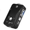 2 Port KVM Switcher, VGA Manual Switch Box, Video Sharing Adapter 1920X1440, Support Games, Plug and Play, with Mouse, for DOS, (2 People) view 1