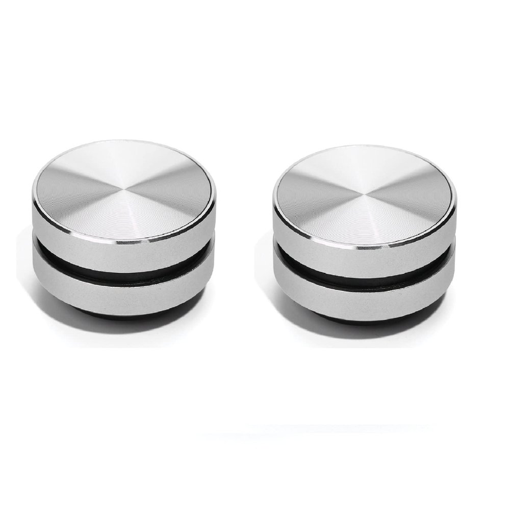Bigvapor Bone Conduction Speaker, True Wireless Speakers Mini Portable Stereo Sound Creative Speaker Compatible with iPhone, iPad, Samsung, Tablets and More Box, (2pcs Silver)