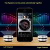Bigvapor Bone Conduction Speaker, True Wireless Speakers Mini Portable Stereo Sound Creative Speaker Compatible with iPhone, iPad, Samsung, Tablets and More Box, (2pcs Silver) view 4