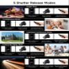 PROfezzion Wireless Camera Remote Shutter Release for Canon Rebel T7 T6 T5 T8i T7i SL3 EOS R RP R100 R7 R6 Mark II 90D 80D 70D 2000D + 72mm Star Filter Kit 3 Pieces Adjustable Cross Screen Starburst F view 3