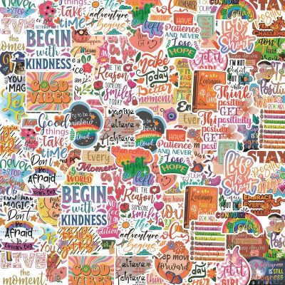 100PCS Motivational Stickers, Inspirational Words Sticker for Adults Teens, Vision Board Positive Affirmation Sticker, Water Bottle Laptop Journaling Reward Stickers for Teachers Students