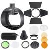 Godox S-R2 Round Head Accessories Adapter with AK-R1 Round Head Accessories for Godox AD200Pro II AD200 Pro,V860III,TT685II,TT520II,Compatible with Canon with Nikon with Sony Camera Flash Speedlight view 1