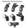 Godox S-R2 Round Head Accessories Adapter with AK-R1 Round Head Accessories for Godox AD200Pro II AD200 Pro,V860III,TT685II,TT520II,Compatible with Canon with Nikon with Sony Camera Flash Speedlight view 2