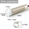 1pc High Temperature Proximity Switch M12/M18/M30 150  Sensor Three-Wire NPN PNP NO NC Metal Induction(M18 Unshielded,PNP NO) view 2