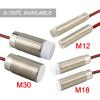 1pc High Temperature Proximity Switch M12/M18/M30 150  Sensor Three-Wire NPN PNP NO NC Metal Induction(M12 Unshielded,PNP NC) view 3