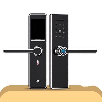 DUYHBAWRS-007 Smart Door Lock Biometric Fingerprint Lock Password Electronic Lock Key Card Unlock Tuya APP High Security Stainless Steel Lock(5050-160)