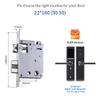 DUYHBAWRS-007 Smart Door Lock Biometric Fingerprint Lock Password Electronic Lock Key Card Unlock Tuya APP High Security Stainless Steel Lock(5050-160) view 2