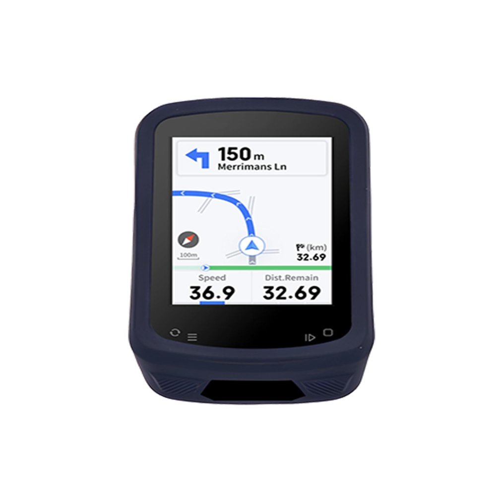 Case for Magene C506SE/C506 Wireless GPS Bike Computer, WUNIAK Soft Silicone Protective Portable Scratch Shock Resistant Shell with Cleaner Kit & Carabiner & Lanyard for Magene C506SE/C506Black