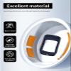 Case for Magene C506SE/C506 Wireless GPS Bike Computer, WUNIAK Soft Silicone Protective Portable Scratch Shock Resistant Shell with Cleaner Kit & Carabiner & Lanyard for Magene C506SE/C506Black view 3