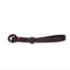 Cowhide Camera Wrist Strap, Dark Brown with Colored Thread, Metal Ring Attachment view 1