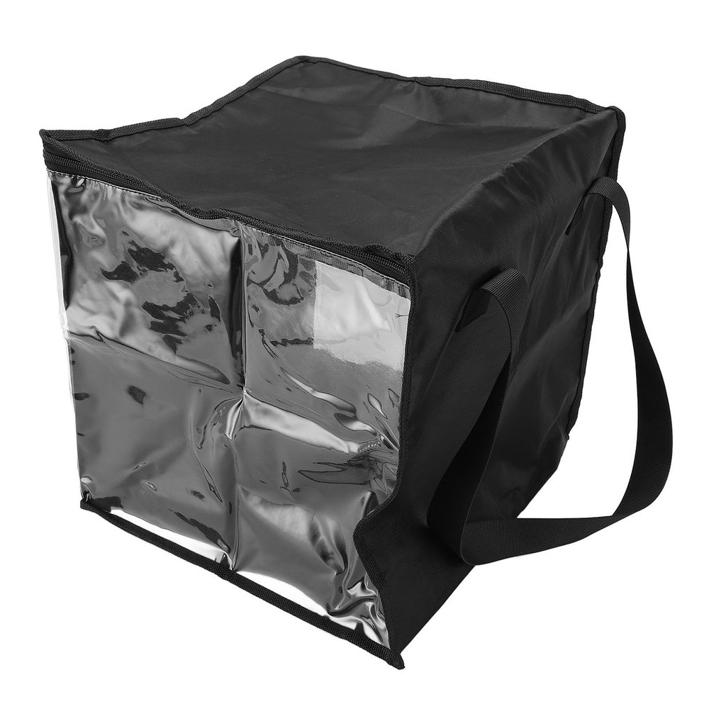 ANGGREK Record Storage Bag, TPU Holds Up to 50pcs 12 Inch Records Albums Clear Organizer Bag Metal Zip for Magazines