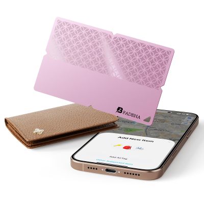 2026 Apple MFi Certified Wallet Tracker Smart Card for Find My iPhone Ultra Thin Air Tracker Tag, 5 Years+ Staying Power, IP68 Waterproof, Bluetooth Key Finder & Item Locator for Keys, Bags, Passport
