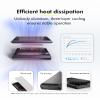 40Gbps M.2 NVMe SSD Enclosure, ICY BOX M.2 Enclosure Support SSD M/B+M Key Size 2280/2260/2242/2230 Compatible with Thunderbolt 4/3/USB4/3.2/3.1, Tool-Free Aluminum Thunderbolt 4 Enclosure view 3